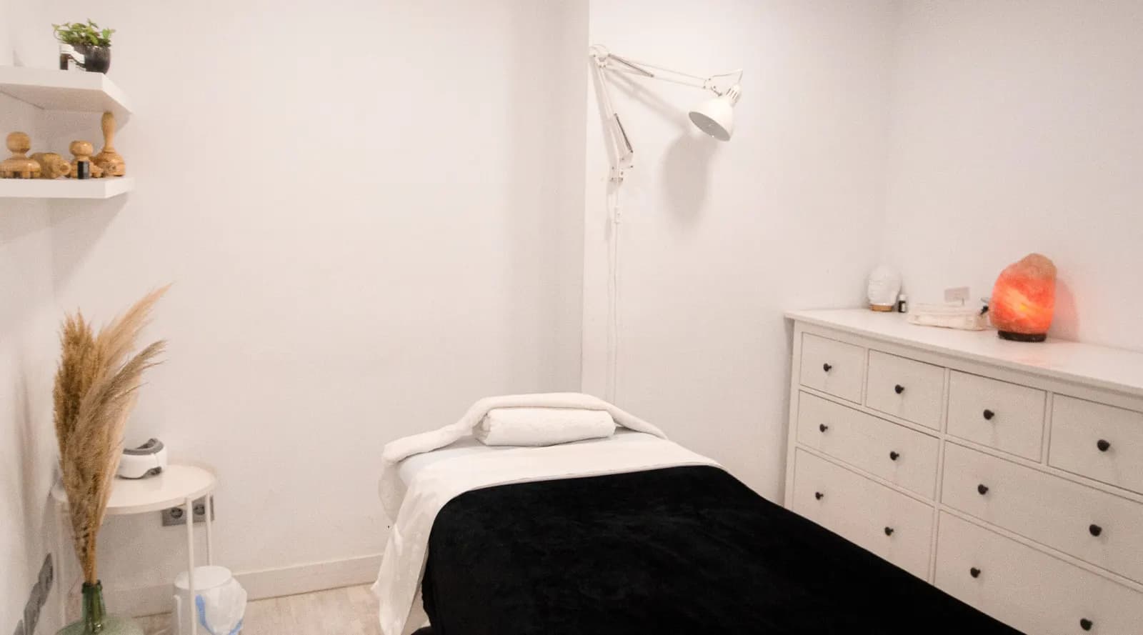 Treatment room with a couch and natural light